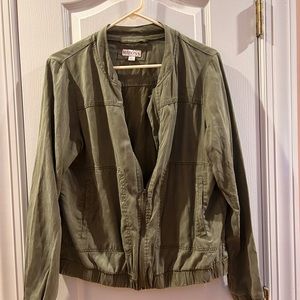 Merona bomber jacket olive color size L